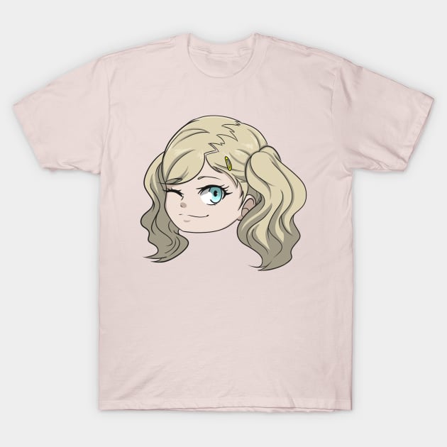 Ann Chibi Head T-Shirt by AdorableArts